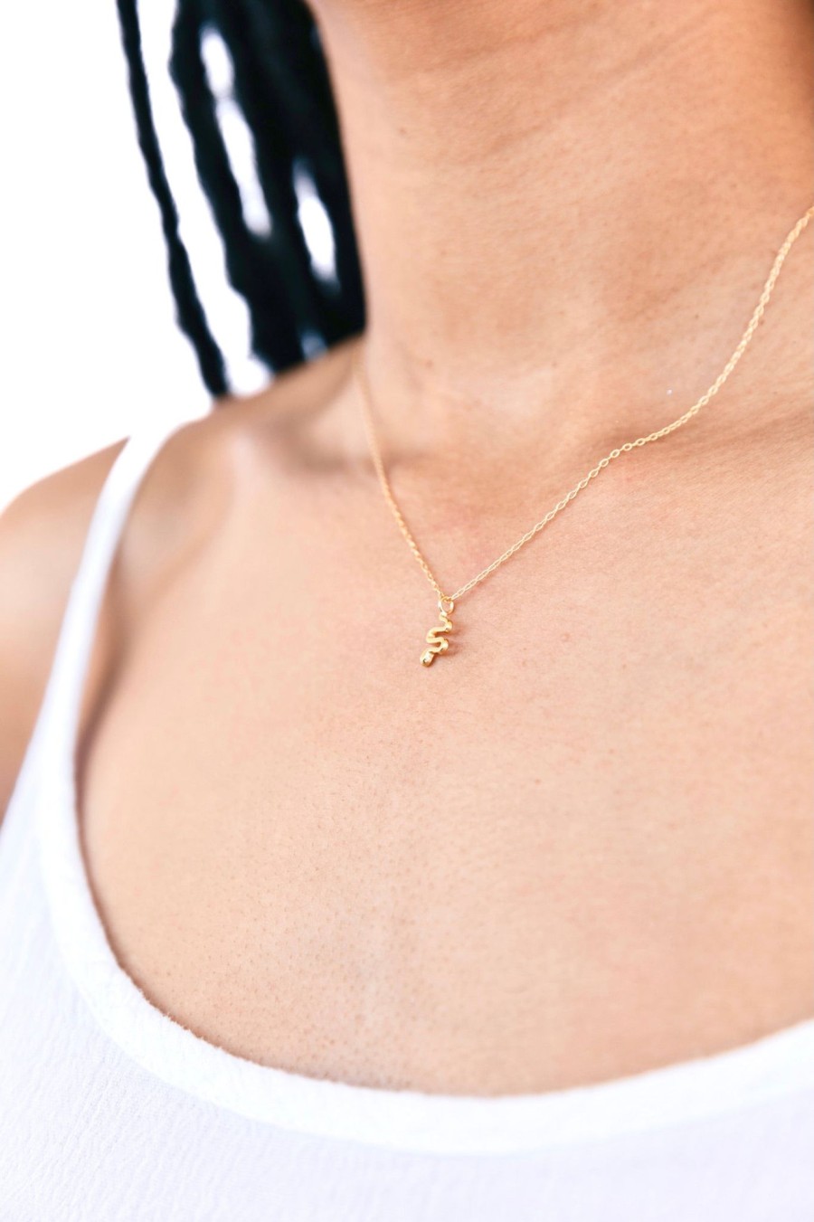 Necklaces Yiwu | Tiny Snake Necklace Yellow Gold