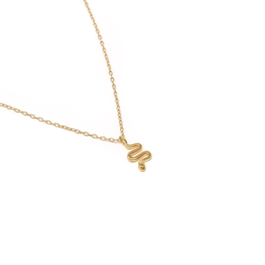 Necklaces Yiwu | Tiny Snake Necklace Yellow Gold