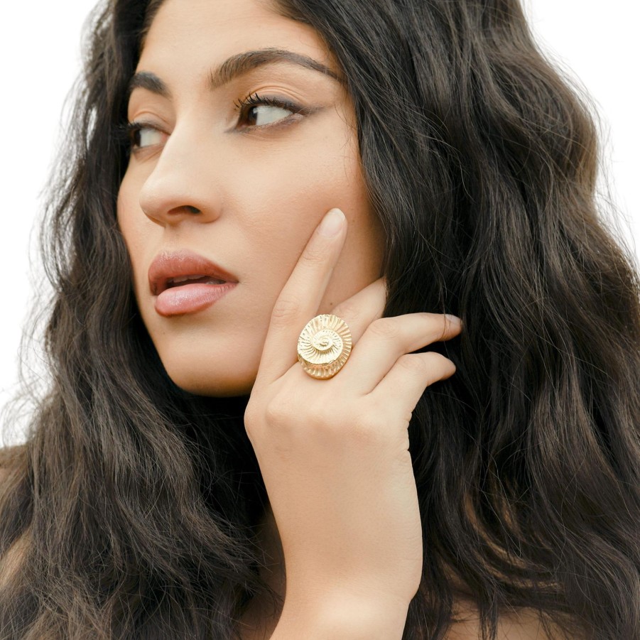 Rings Nina Berenato Jewelry | Ammonite Fossil Ring