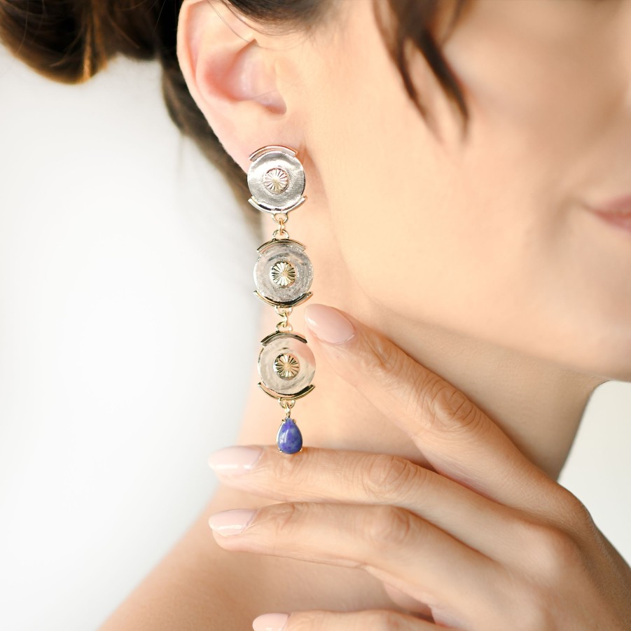 Earrings Nina Berenato Jewelry | Intuition Earring Two Toned