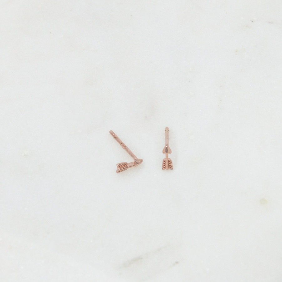 Earrings Yiwu | Arrow Stud Earrings Rose Gold