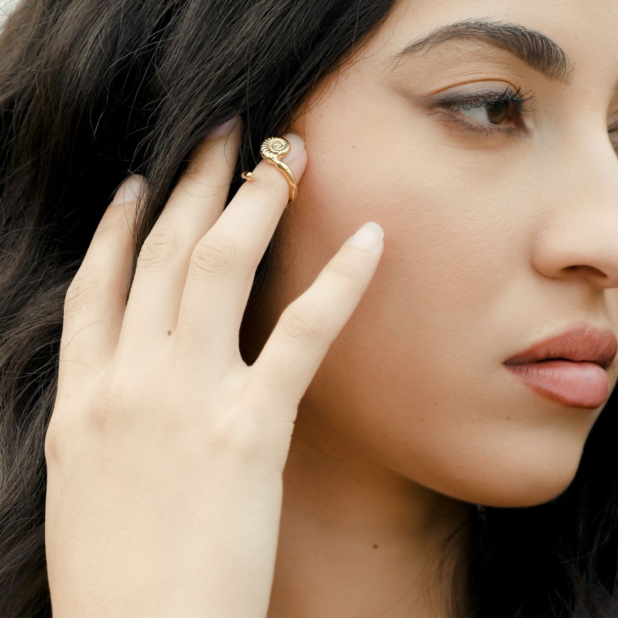 Rings Nina Berenato Jewelry | Ammonite Fossil Nail Ring