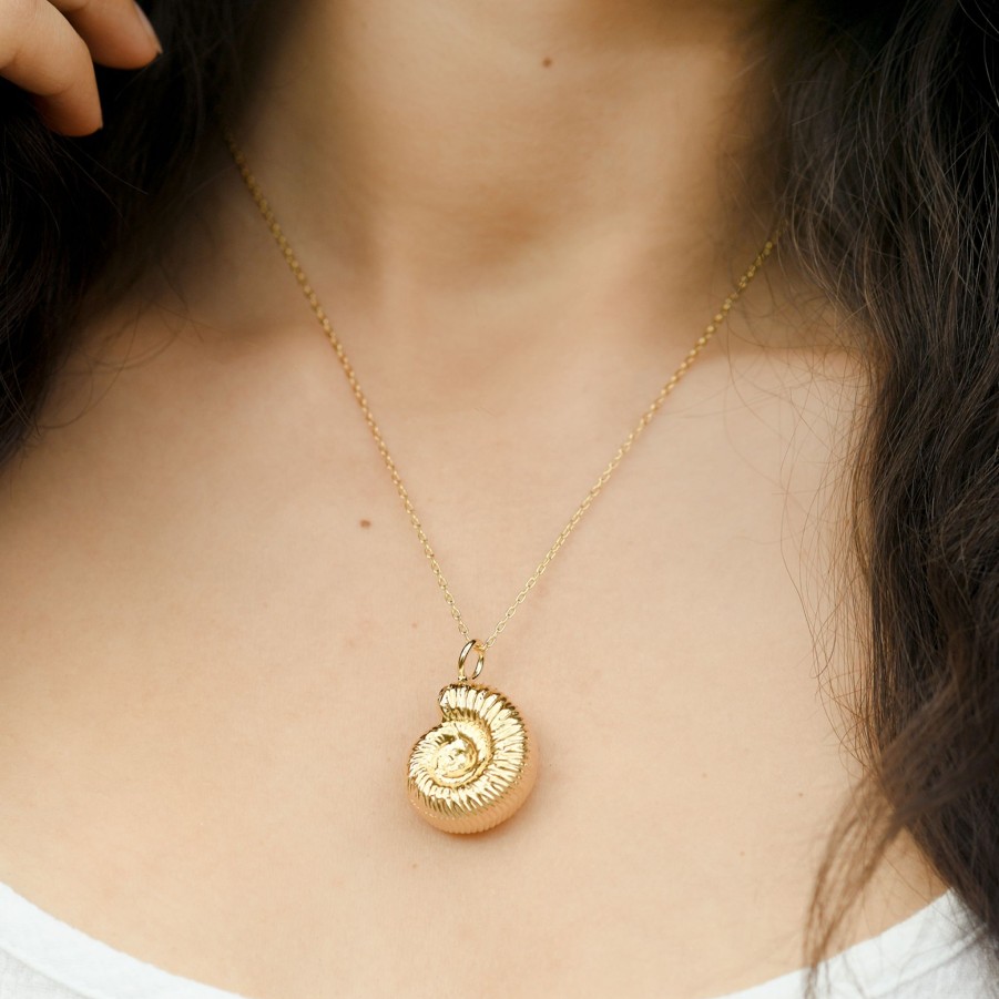 Necklaces Nina Berenato Jewelry | Ammonite Fossil Necklace