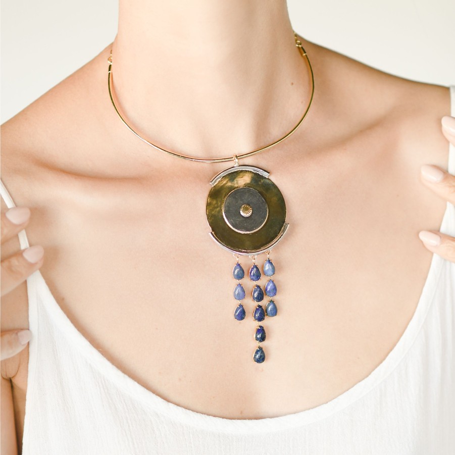 Necklaces Nina Berenato Jewelry | Ajna Necklace Two Toned