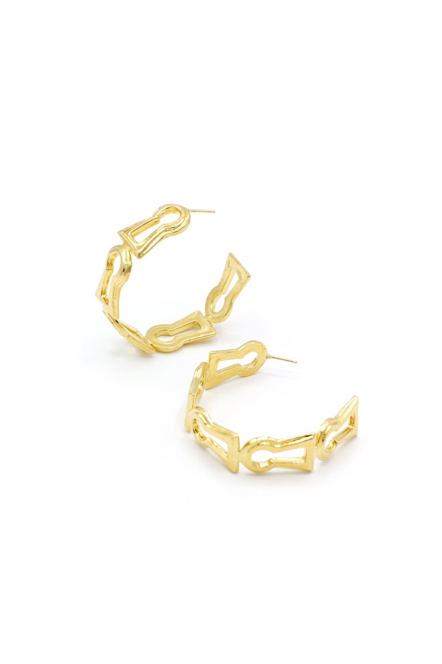 Earrings Nina Berenato Jewelry | Keyhole Hoop Earring