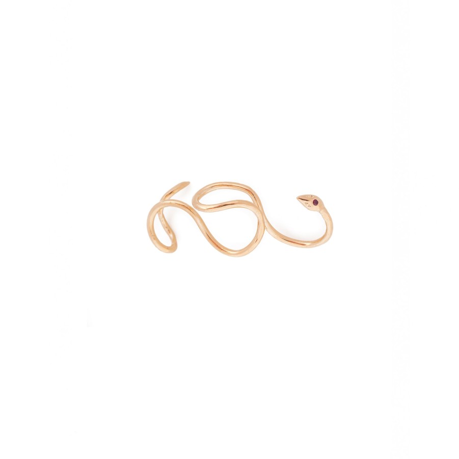 Rings Nina Berenato Jewelry | Slithering Serpent 3 Fingers Ring