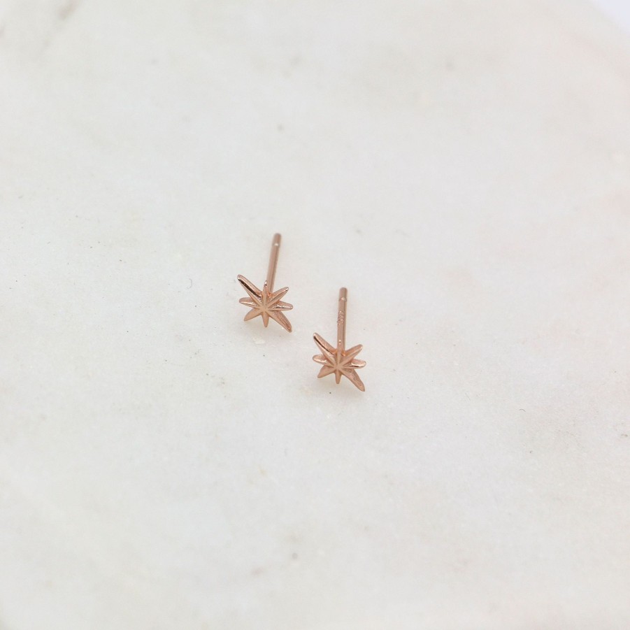 Earrings Yiwu | Sparkle Stud Earrings Rose Gold