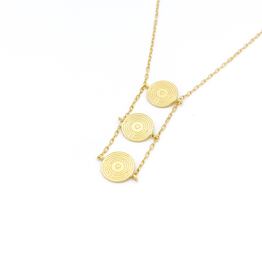 Necklaces Nina Berenato Jewelry | Three Labyrinth Necklace