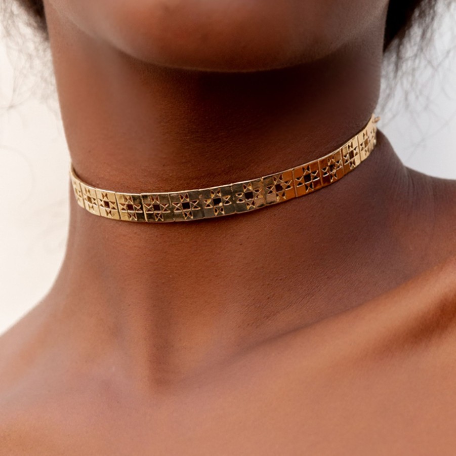 Necklaces Nina Berenato Jewelry | Patchwork Choker