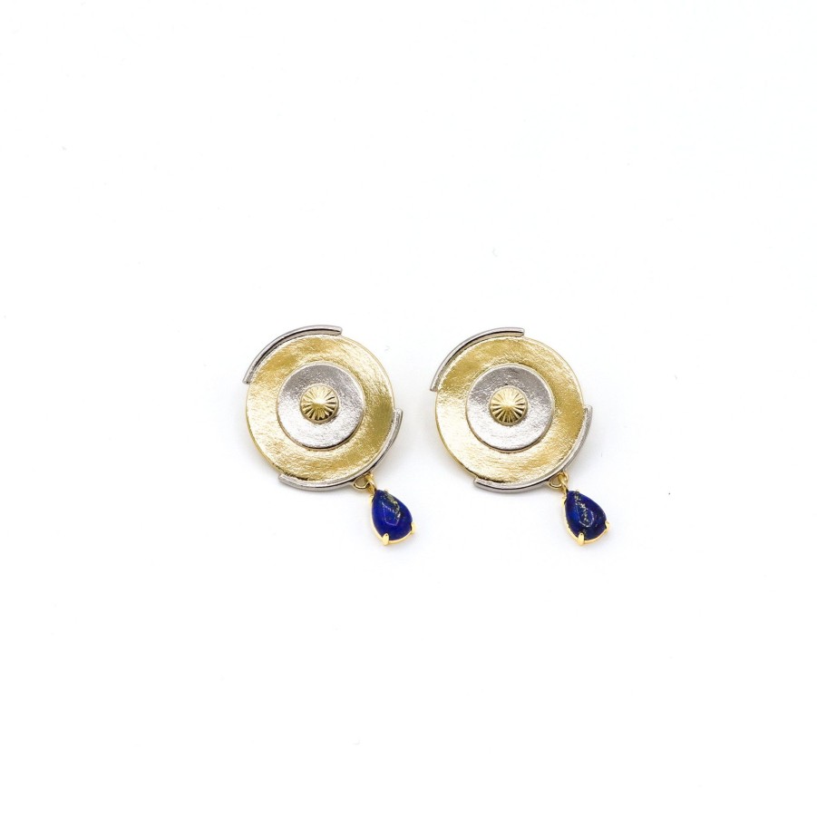 Earrings Nina Berenato Jewelry | Protection Earring Two Toned